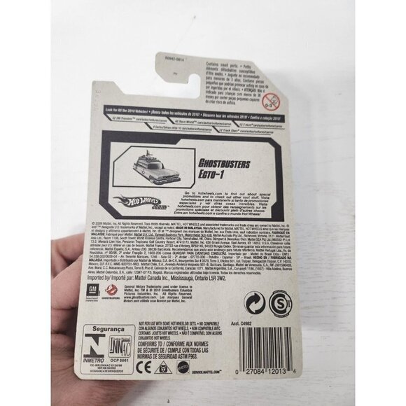 Hot Wheels Mattel Mini Car 2010 Models Ghostbusters Ecto-1 1959 Die Cast - Picture 5 of 5